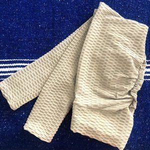 High Wasted Textured Yoga Pants